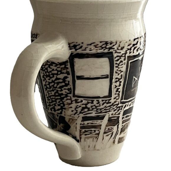 Vintage Studio Pottery Teachers Mug / Dated & Signed Art Pottery - Picture 8 of 10